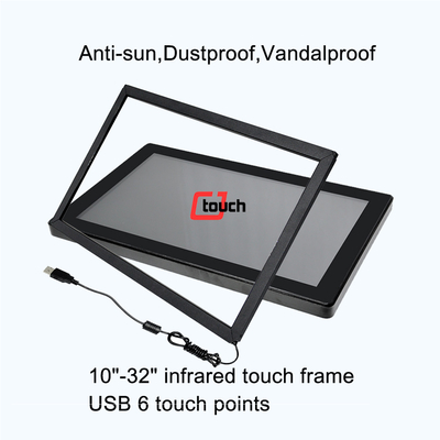 10 ponits del tacto 43&quot; equipo multi de la pantalla táctil del punto del monitor de la pantalla táctil del Ir