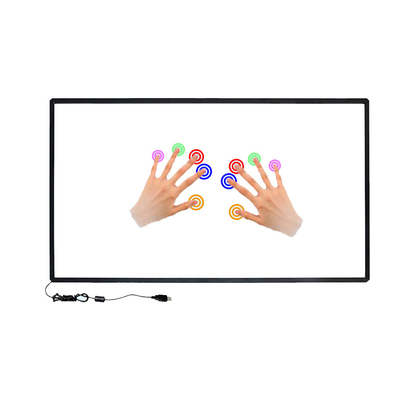 La pantalla táctil infrarroja de Antilight 70inch cubrió los equipos para hacer publicidad del producto
