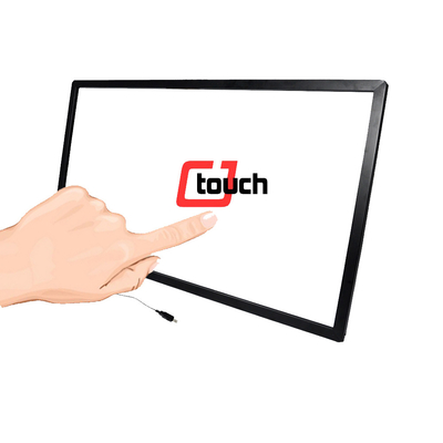 La pantalla táctil infrarroja de Antilight 70inch cubrió los equipos para hacer publicidad del producto