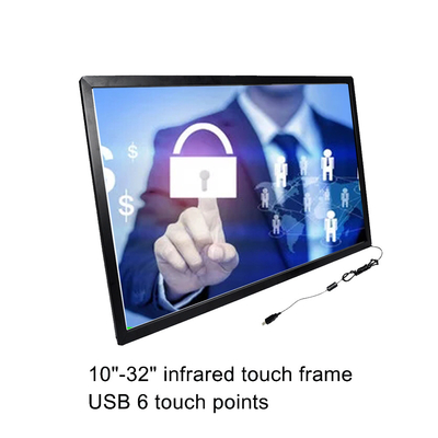 Pantalla táctil infrarroja práctica de 86 pulgadas con alta sensibilidad de la interfaz USB