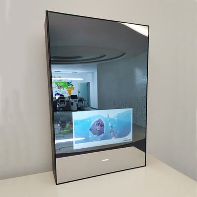 Espejo de Smart de la pantalla táctil de Android 5,0, espejo interactivo del cuarto de baño de 15,6 pulgadas