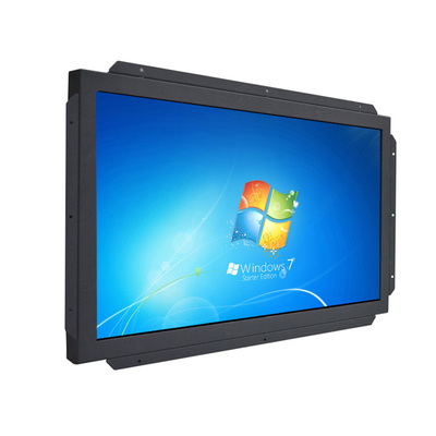 Monitor infrarrojo a prueba de vandalismo antideslumbrante del tacto del LCD con el poder de DC 12V del marco abierto