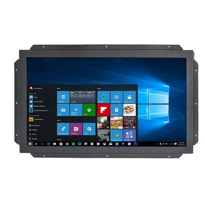 Pantalla táctil multi infrarroja de VGA DVI DC12V 250cd/M2 4 puntos del tacto