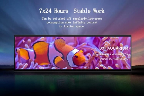 Resolución estirada TACTO de la pulgada 1920x540 del panel de exhibición del Lcd de la barra de CJ 38,5