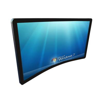 el monitor curvado 43 pulgadas de la pantalla táctil, pantalla de ordenador del juego del IPS curvó