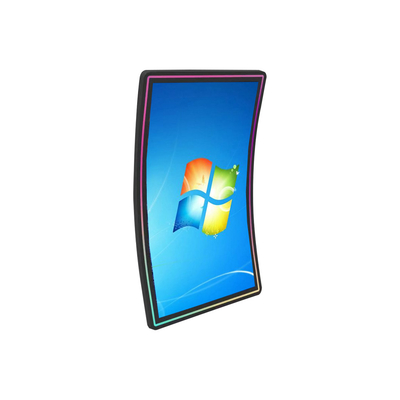 43 pulgadas 4K curvaron el panel del monitor de la pantalla táctil con el bisel de la tira del LED