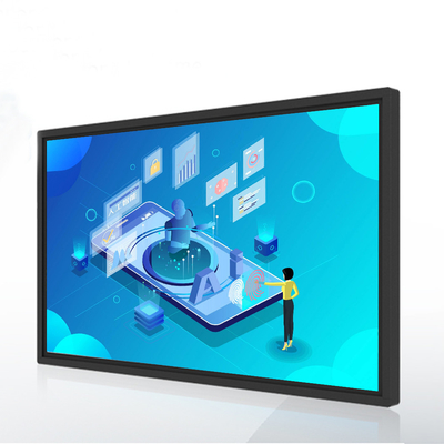 Monitor de exhibición a prueba de vandalismo de 55inch HD LCD, pantalla táctil del marco del IR para la educación
