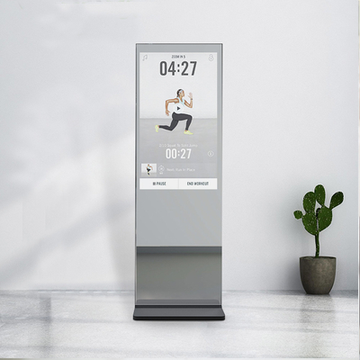 Espejo elegante de la pantalla táctil de 43 pulgadas, espejo interactivo de la aptitud de la cámara 3D
