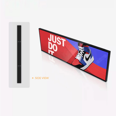 34,6 pulgadas Wifi TFT estiraron el borde de estante de exhibición del LCD de la barra estiraron la pantalla LCD de la barra